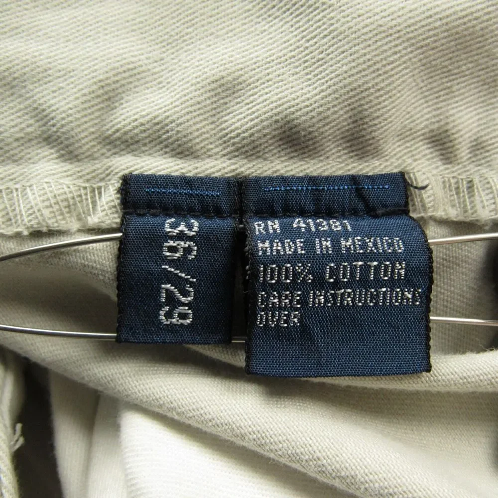 Polo Ralph Lauren Pant Men 36x27 Philip Flat Front Beige Chino Straight Academia